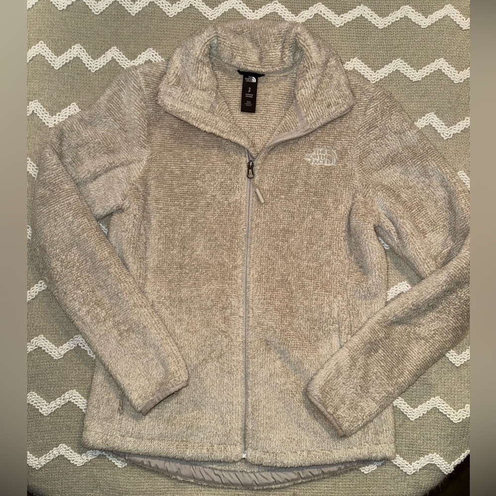 The North Face osito full zip Beige Fleece Jacket size small